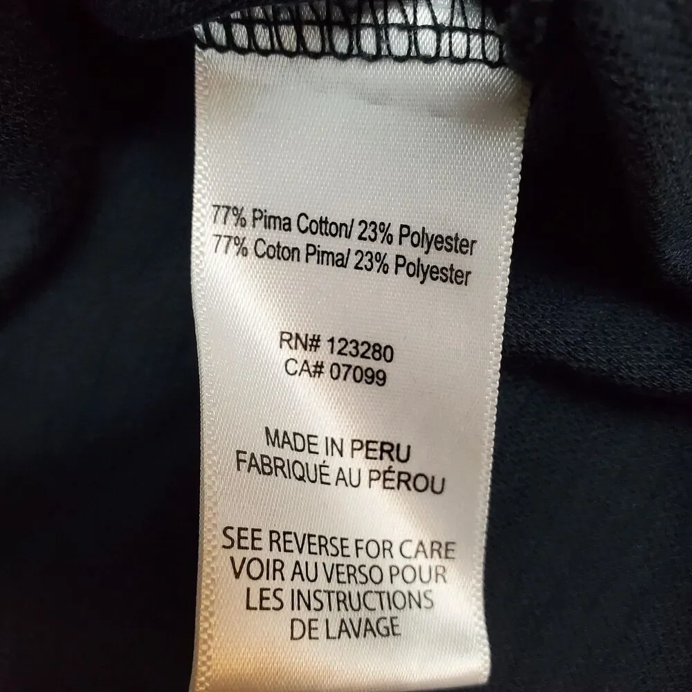 Travis Mathew Polo Shirt Mens XL Blue Striped Pima Cotton Golf Performance Top - Picture 5 of 11